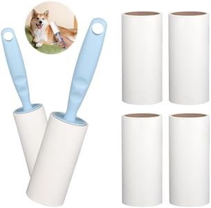 TNOMSNO Quita Pelos Mascota, Rodillo Quitapelos con 6 Rollos y 2 Dispensadores, Quita Pelusas Ropa, Rodillo Quitapelusas para Quitar Polvo, Ropa, Muebles, Alfombras, los Pelos de Gato y Perro