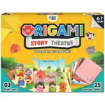 GiniMini Origami Story Theatre – DIY Art & Craft Kit for Kids | Origami Puppet Show with Storytelling Mats | Screen-Free Creative Learning Toy | Birthday & Return Gift for Boys & Girls | Age 4 5 6 7 Years