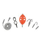 Klein Tools 56511 Splinter Guard Wire Fish Rod and Glow Rod Attachment Set with Double-S Hook and More 7-Piece