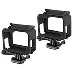 No 2 x Protective Casing Frame for GoPro Hero7/6/5 Case, GoPro5 Fixed Frame, Action Camera Frame, GopRo Hero 7 Black, GopRo Accessory with Quick Mounting Bracket