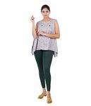 Spring Buds Super Stretchable Cotton Elasthane Fabric Ankle Length Leggings for Women (2XL, Military Green(042))