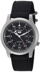 Seiko 5 Men's SNK809 Automatic Black Strap Black Dial Watch