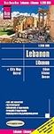 Lebanon + Beirut Travel Map - 1:200