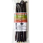 11 Organic Madagascar Vanilla Beans Grade A. ~6" Length by FITNCLEAN VANILLA| for Extract, Cooking and Baking. Bourbon Fresh Gourmet NON-GMO Whole Pods