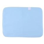 Incontinence Bed Pads, 45cm 60cm Waterproof Reusable Incontinence Underpads Washable Bed Pad Soaker Pads for Seniors Kids Adults Pets Blue and White (2 Set)