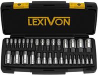 LEXIVON Master HEX Bit Socket Set, 