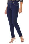 Roman Originals Jeggings for Women UK Jean Ladies Stretchy Trousers Denim Leggings High Waist Rise Pull On Skinny Straight Leg Cotton Pants Smart Casual - Petite Dark Indigo (28 inch) - Size 12