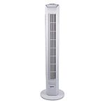 Igenix DF0035T Oscillating Tower Fan with 7.5 Hour Timer and Remote Control, 3 Speed Settings High, Medium & Low, Quiet Operation, Plastic, 45 W, White