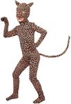 Gaoin Boys and Girls Spandex Pretty Leopard Costume Kids Animal Bodysuit (Small, Leopard)