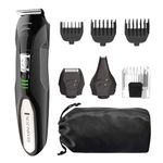 Remington Men Pg6025 All-In-1 Lithium Powered Grooming Kit Trimmer, Black