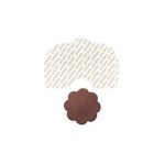 Bye Bra Adhesive Breast Lift Tapes, Bra Stickers, Boob Tape, Cleavage Enhancement - Size: F-H for Large Breast with Dark Silk Nipple Covers 3 Single-use Pairs Brown