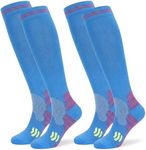 Odtmger Compression Socks (2/3 Pair) for Men and Women 20-30 mmHg Compression Stockings Circulation for Cycling Running Support Socks