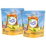 Crystal Light Ice Tea, Natural Lemon, 32 Count 2 Pack of 16ct,64 Quarts