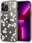 SPIGEN Cyrill Cecile Case Designed for Apple iPhone 13 Pro Max (2021)[6.7-inch] Hard Clear Cover - White Daisy