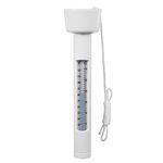 Floating Swimming Pool Thermometer Hot Tub Waterproof Thermometer for Waterproof Easy Read with String for Outdoor and Indoor Swimming Pools and Spas