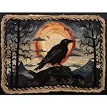 Black Raven Moon Forest Latch Hook 