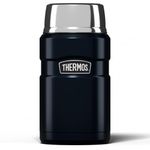 Thermos Stainless King Food Flask, 710ml Capacity - Sleek Multi- Purpose Flask for Daily Food Prep - Durable Stainless Steel with Midnight Blue Finish - Ideal for On-the-Go Meals & Drinks