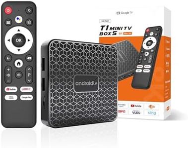 Fourmor 2025 New Ultra HD Android TV Box, for Android 14.0 Box Media Player, Built-in Netflix, YouTube, etc., 2.4G/5.8G Dual-WiFi, USB 3.0 5Gbps High-speed Transmission, 4K HD 60Hz, with Voice Control