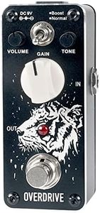 Sondery Overdrive Pedal for Electric Guitars with 2 Modes of Boost and Normal, An Overdrive Sound of Tube Valve Combo Amplifier, True Bypass Mini Size Art Design Series