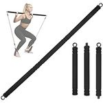 Topfinder Resistance Band Bar, Portable Pilates Bar Multi Home Gym Equipment Fitness Bands Workout Bar (Resistance Band Bar)