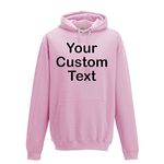 Star and Stripes Custom PINK personalised Hooded Sweatshirts, KIDS custom hoodie 7-8 years