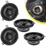 4 Pack Replace for Mopar Kicker Speaker Upgrade For Jeep Wrangler JK JKU 2007-2018 & Grand Cherokee, Commander, Liberty, Dodge Challenger, Durango, Dakota, Nitro, Chrysler Replace OEM 77KICK10 6.5inch