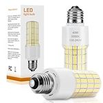 2-Pack LED Light Bulbs 300W Equivalent, 40W 5000 Lumens 5000K Daylight White LED Corn Bulb, A19 E26/E27 Standard Base Light Bulb for Home Garage Warehouse Indoor Outdoor Usage