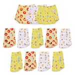 Superbottoms Padded Underwear for Growing Babies/Toddlers | with 3 Layers of Cotton Padding & Super DryFeel Layer| Pull-Up for Potty Training & Diaper-Free Time(Sweet Tooth,Size:2,Pack of 12)