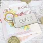 Custom Personalised Money Clip. Initials Laser Engraved. Birthday, Stocking Filler, Best Man Wedding Favours, For Him