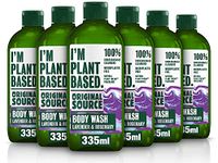 Original Source I'm Plant Based Lavender & Rosemary Shower Gel, 100% Natural Fragrance, Vegan, Cruelty Free Body Wash, Bulk Buy, Pack of 6 x 335ml