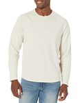 Amazon Essentials Men's Regular-Fit Long-Sleeve Henley Shirt, Oatmeal Heather, XX-Large