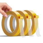 Double Sided Fabric Tape - Hem Tape No Sew No Iron for Clothes - Heavy Duty Hemming Tape for Curtains, Carpets, Pants, Crafts & DIY - Strong Hold Removable & Residue Free 1 inch x 33 ft x 3 ROLLS