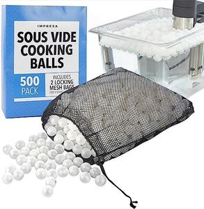 IMPRESA [500 Count] Sous Vide Balls for Anova Sous Vide Container, for Inkbird Sous Vide Container & Other Models - Sous Vide Container Balls to Reduce Heat Loss & Evaporation - Accessories