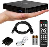 Grouptronics Small Mini Multi Region HDMI DVD Player For TV – Powered From USB Socket or Included UK Mains – 1080p – Full Function Remote - LED Display – GT-MICRO-DVD