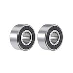 uxcell 3203-2RS Angular Contact Ball Bearing 17x40x17.5mm Sealed Bearings 5203-2RS 2pcs