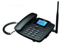 Maxcom MM41D 4G VoLTE - Corded Desk Phone for Office & Home use with 2.8” display - Wi-Fi Hotspot - LTE Antenna - Bluetooth - 3.5mm Jack - RJ45 Port �– Black