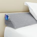 Talcusble Queen Size(60"x10"x6") Bed Wedge Pillow for headboard, Bed Gap Filler, Mattress Wedge, Headboard Pillow Close The Gap (0-7") Between Your Headboard and Mattress(Ramie)