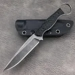 EDC Fixed Blade Knife with Kydex Sh