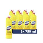 Domestos Citrus Fresh kills germs and viruses Thick Bleach toilet cleaner 750 ml (Pack of 9)