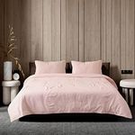 EnvioHome Sheet Set Cotton Flannel Sheets Set Warm, Cozy and Luxury Winter Bed Sheets King Size Bed - 4 Piece - King, Rose Pink