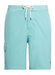 POLO RALPH LAUREN Men's 8.5 Inch Kailua Classic-Fit Swim Trunks, Hamm Blue, S