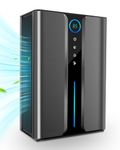 Portable Ultra-Quiet Dehumidifier for Home, 2200ML Dual-Core Motor Dehumidifier with 7-Color LED Lights & Auto-Off, Ideal for Bedroom, Bathroom, Wardrobe, Cloakroom