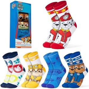Paw Patrol Boys Calf Socks, Soft Breathable Kids Socks Pack of 5 - Boys Gifts