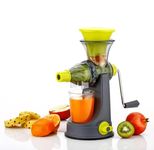 ROMINO Hand Juicer Machine Manual Juice Maker For Home Handy Juicer For Fruits, Sweet Lime, Citrus, Mosambi Orange Squeezer With Steel Handle, Vacuum Locking System, Shake Function
