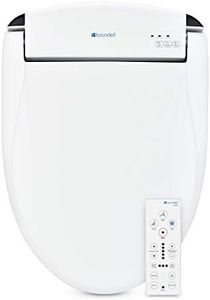 Brondell Swash SE600 Bidet Toilet Seat, Fits Elongated Toilets, White - Oscillating Stainless-Steel Nozzle, Warm Air Dryer, Ambient Nightlight