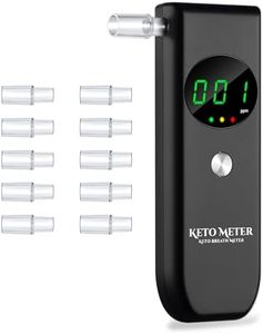 Ketone Breath Analyzer Newly Upgraded Breath Ketone Meter Professional-Grade Accurate Ketosis Breath Tester with 10 Reusable Mouthpieces for Testing Ketosis (1)
