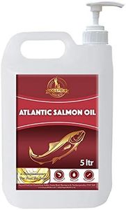 100% Atlantic Salmon Oil for Dogs & Cats - A Compete Health Supplement Containing Omega 3 & 6 For All Round Animal Health Benefits Including Healthy Skin & Coat, Eyes & Joint Care (5 Litre)