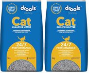 Drools Bentonite Cat Litter (for Multiple Cats), Lavender Flavor 5 kg Pack (Pack of 2)