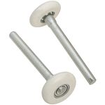 National Hardware N280-123 Heavy Duty Standard Wheels, 1-3/4 in Dia, Steel, Nylon, Zinc Plated, 1-3/4" Roller, 4-1/2" stem, 7/16" Shaft