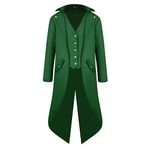 Elefan Cornelia Underwear Men's Steampunk Vintage Tailcoat Victorian Medieval Jacket Showman Costume For Halloween St. Patrick